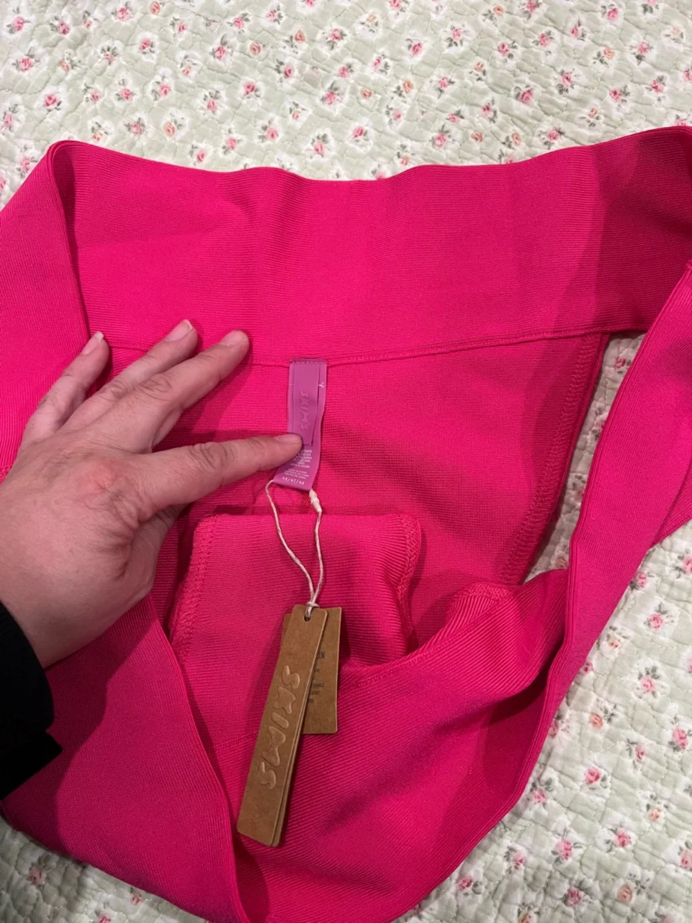 SKIMS Seamless Bikini Bottoms in Bright Pink